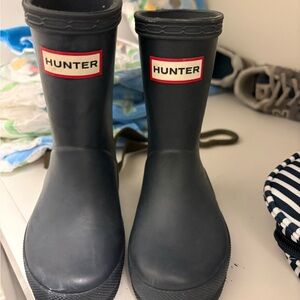 Hunter Kids Dark blue Rain Boots uk 5